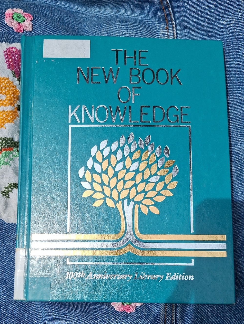 The New Book of Knowledge - Teal Hardcover Reference Book